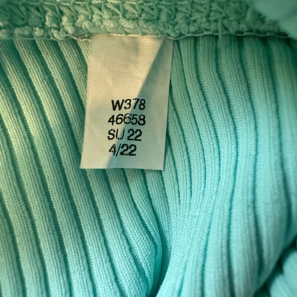 Carbon38 size small light blue ribbed leggings - Picture 6 of 9